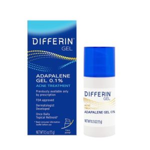Differin Acne Treatment Gel 0.1% Adapalene wholesale skincare product supplied by Global Texas Trading LLC.