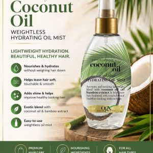 OGX Nourishing Coconut Oil Weightless Hydrating Oil Mist 4 fl oz